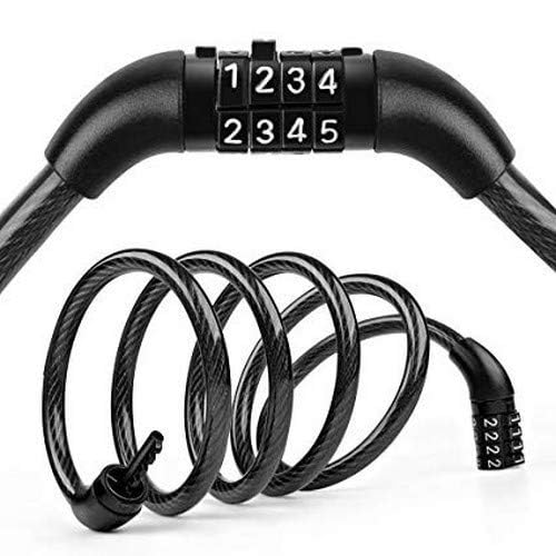 Multipurpose Universal Number Chain Cable Bike/Bicycle Helmet Lock Heavy Duty, Security Number Lock