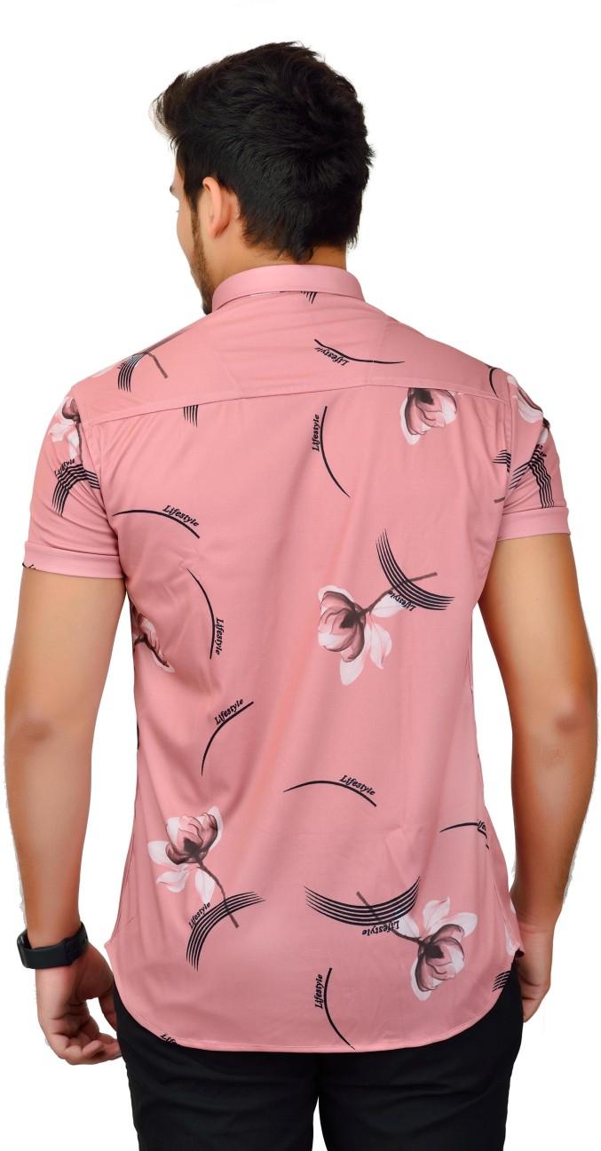 Lycra Printed Men's Shirt