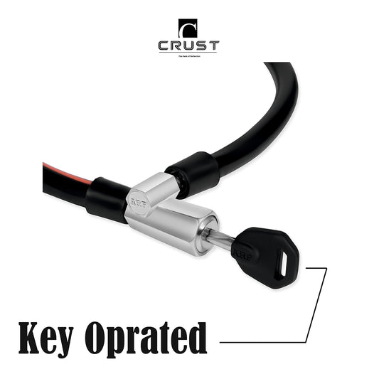 Heavy Duty Oil Rubbed Multipurpose Use Cycle, Bike, Helmet Cable Lock with 2 Keys (Black)