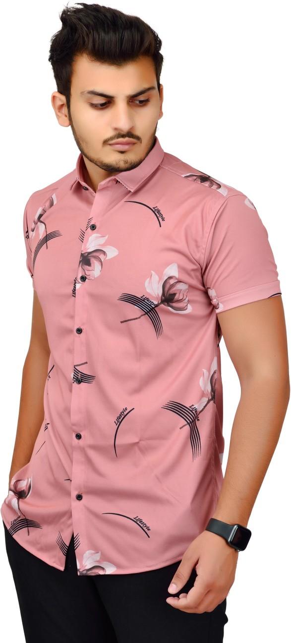 Lycra Printed Men's Shirt