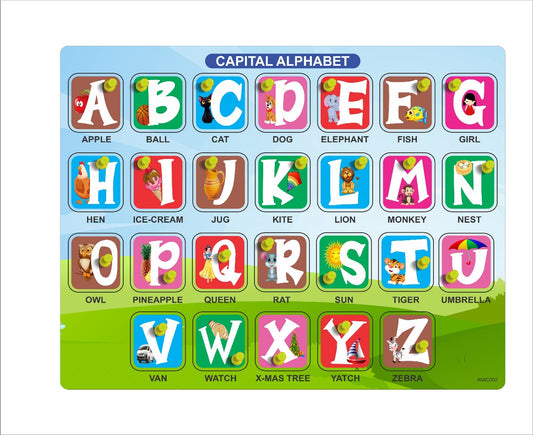 Capital English Alphabet Puzzle Board Game | Educational Toy